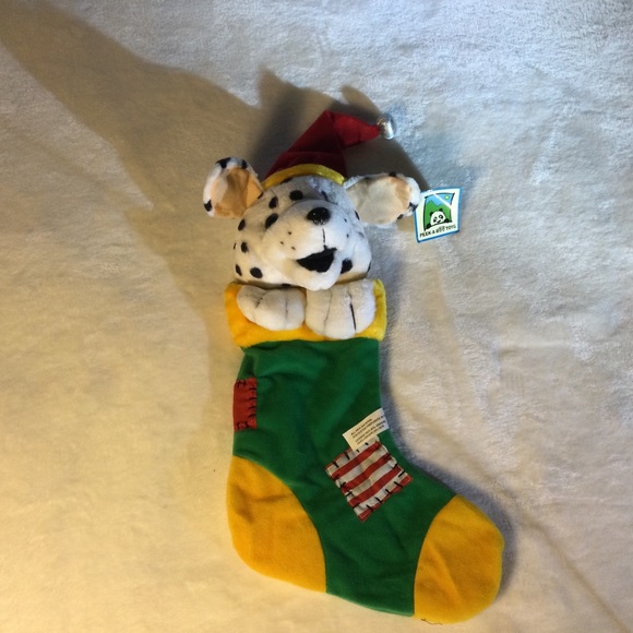Peek A Boo Toys Other - 🌟 Dalmatian in Santa Hat Christmas Stocking